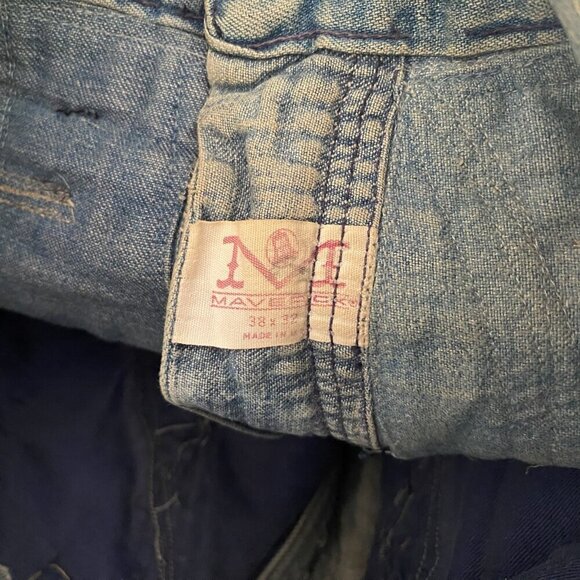 Vintage 70s Suede Patchwork Groovy Jeans Men's 28 - Disco Flare Handmade OOAK - Picture 14 of 15